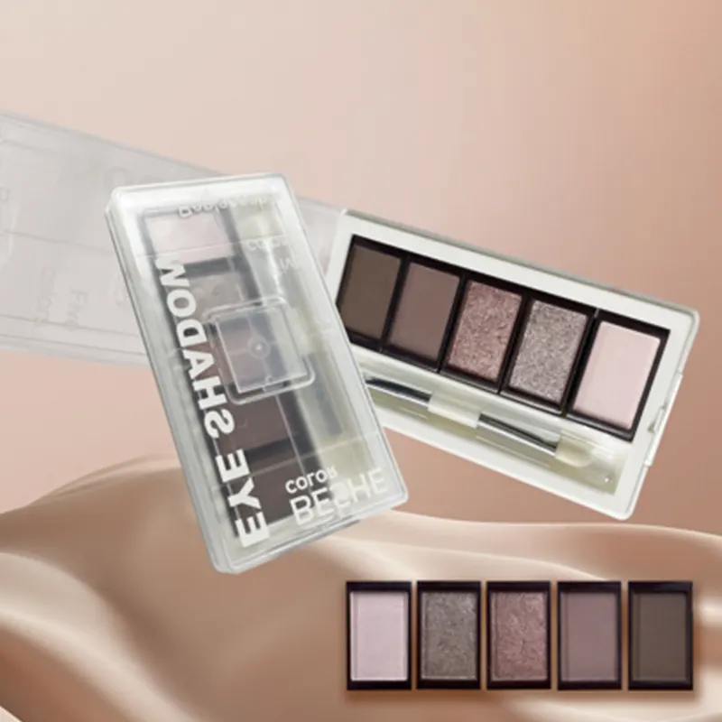 5 farieb paleta očných tieňov